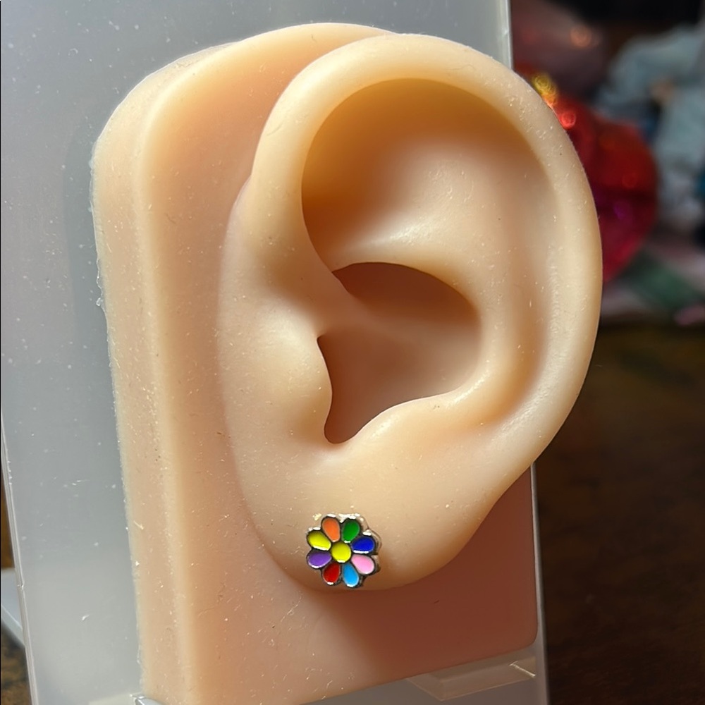 Multicolor Flower Stud Earrings - Women Jewelry Earrings